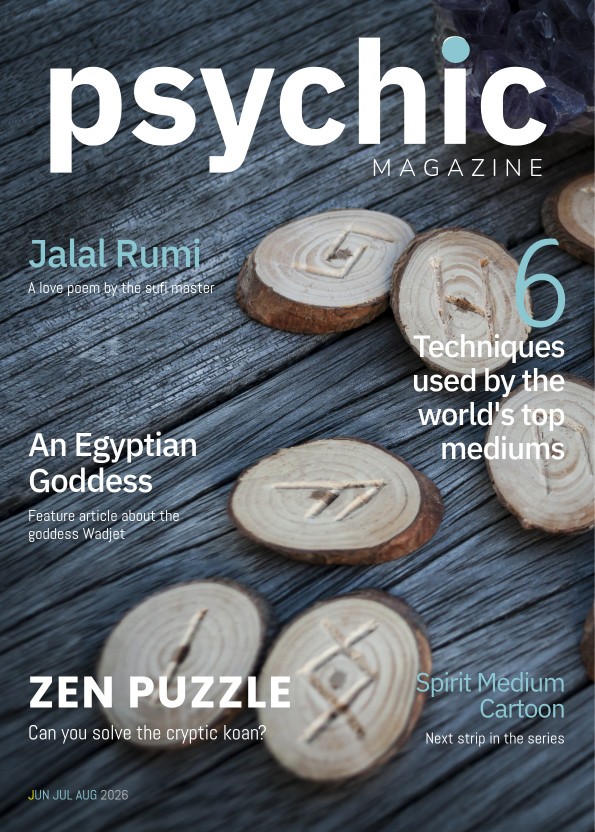 PSYCHIC magazine cover. The publishing roots behind Psychic.org.